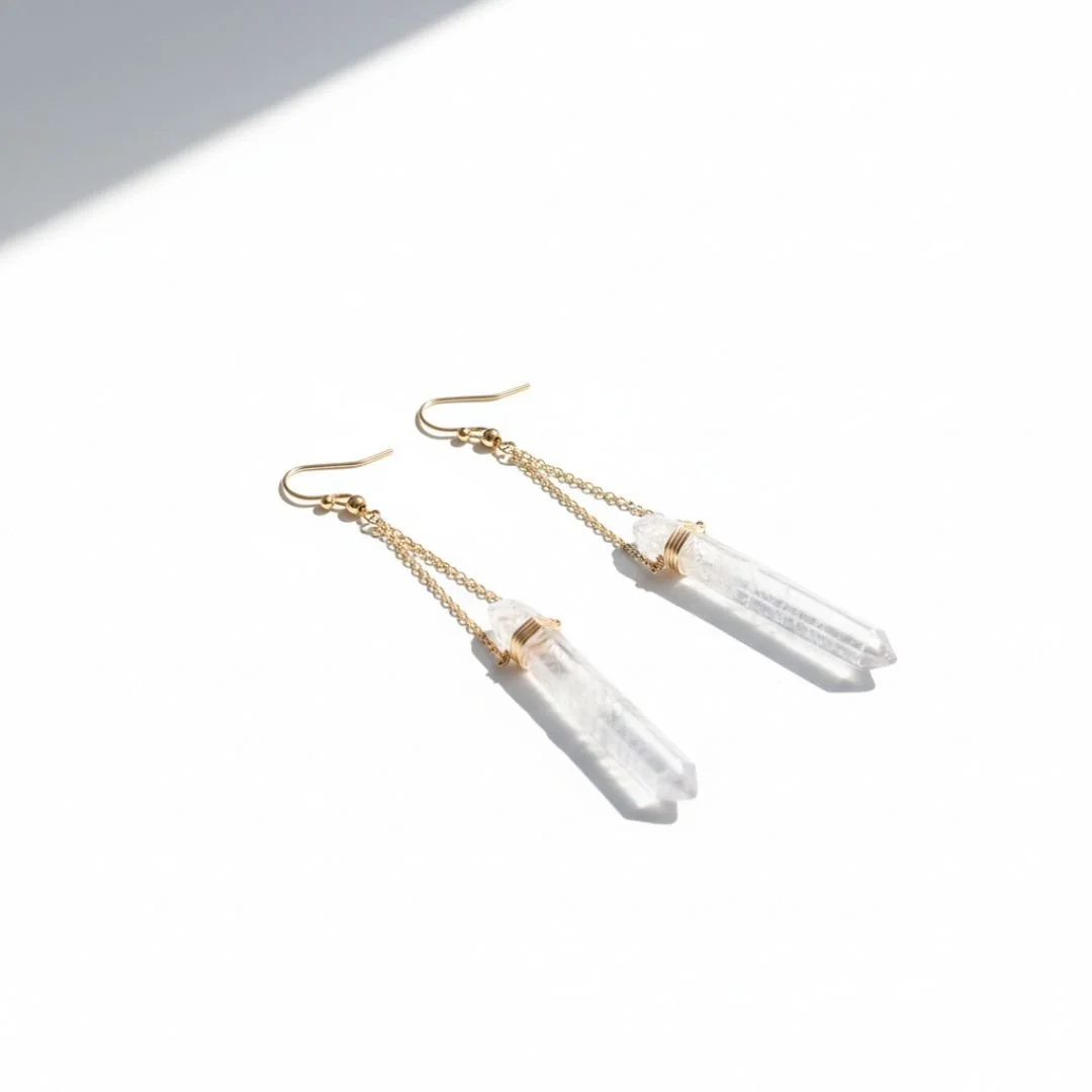 Crystal Quartz Earrings