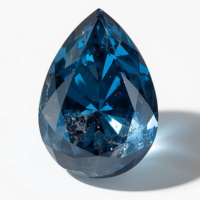 Maxixe aquamarine in deep indigo blue with a purple undertone