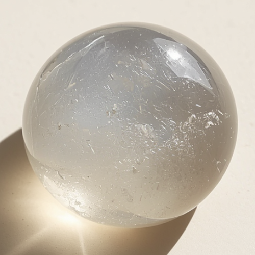 Grey moonstone showing misty blue adularescence