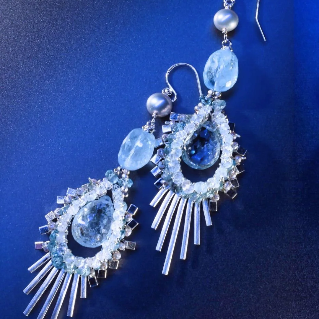 aquamarine earrings