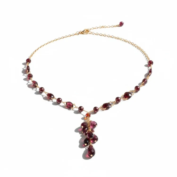 Protogenia Garnet Necklace, by Andrea Li