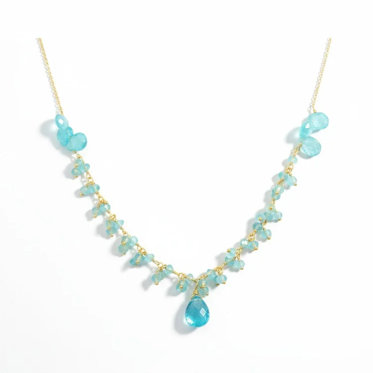 Apatite Gemstone Pacific Rim Necklace, by Andrea Li