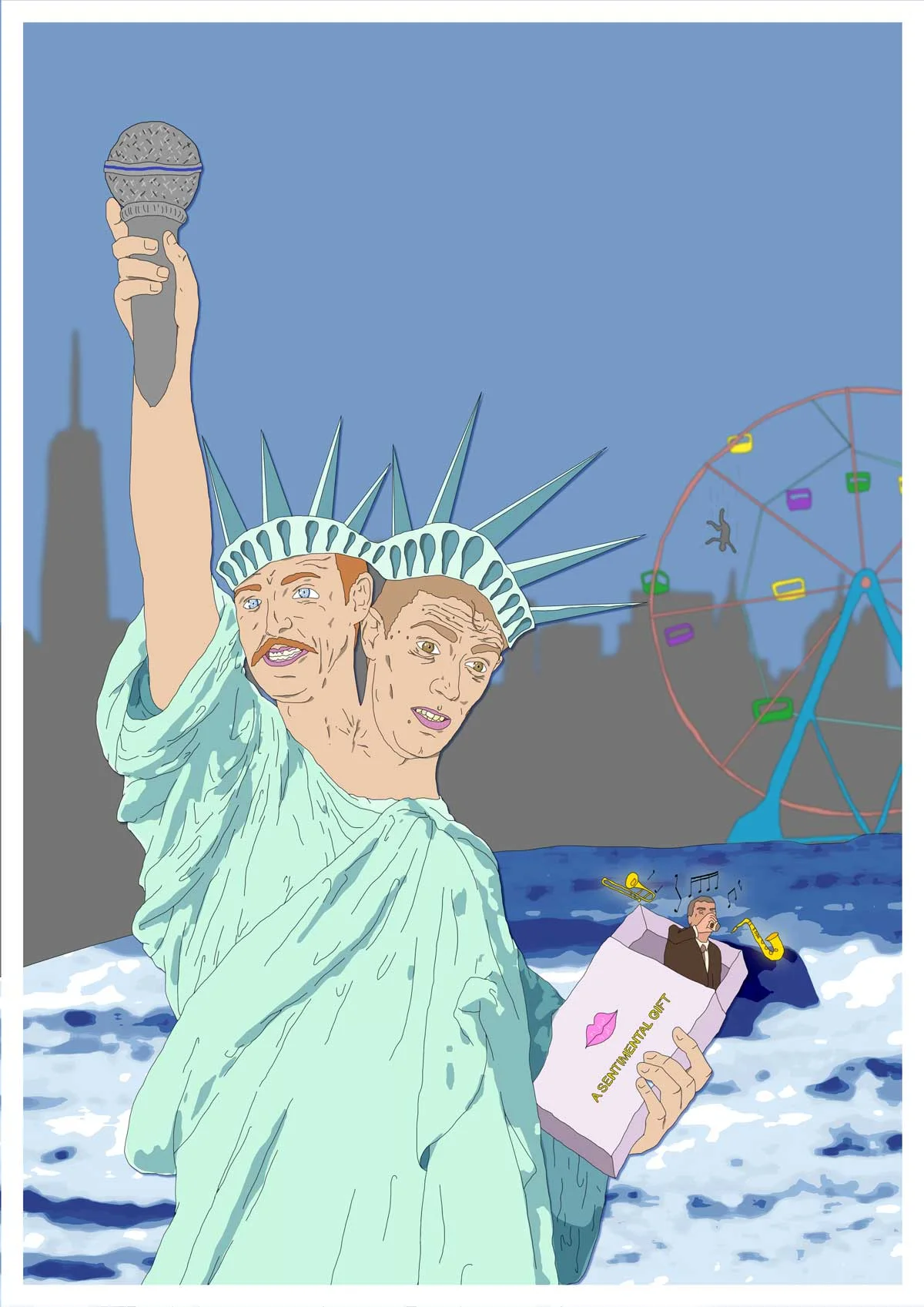 Then The Boys asked me to make for real, official poster art for the final Worst Idea episodes, which were recorded as live shows in New York…