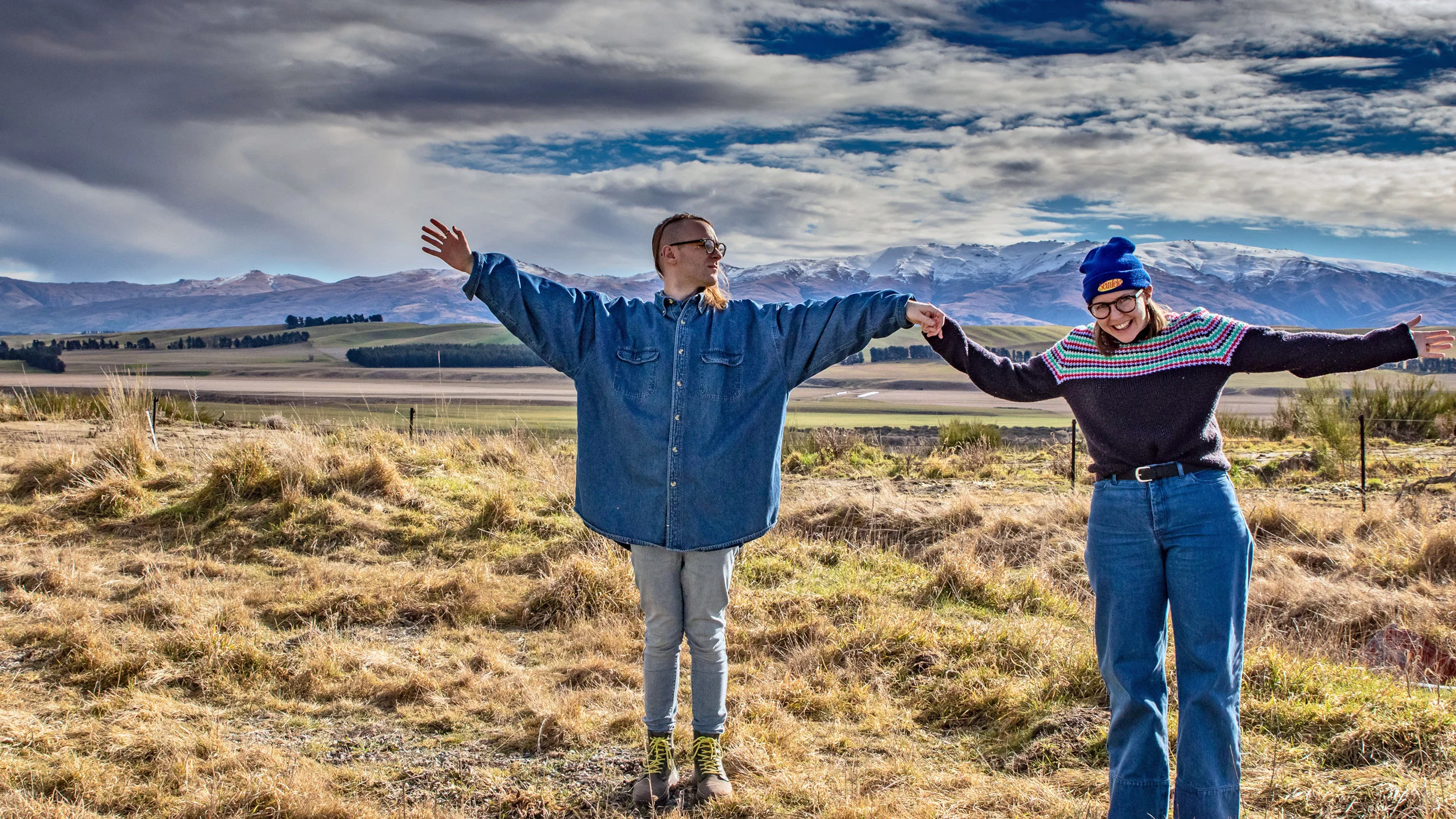I had Big Ideas for South Island road trips before we arrived. For the most part they didn’t happen, but we did get out to somethehellwhere in Central Otago as evidenced above.