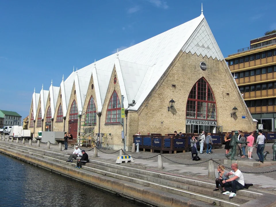 Feskekörkan in Gothenburg, the holiest fish market in the world.