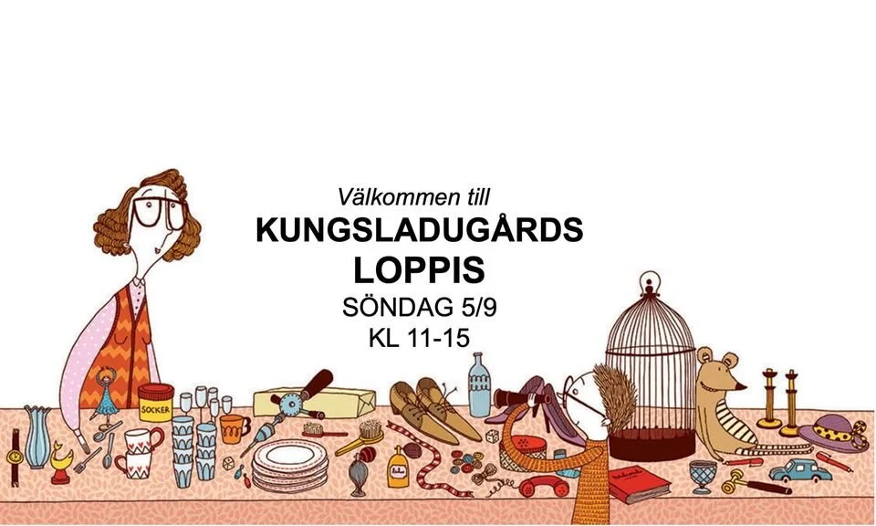 Kungsladugård's Promenade Flea Market