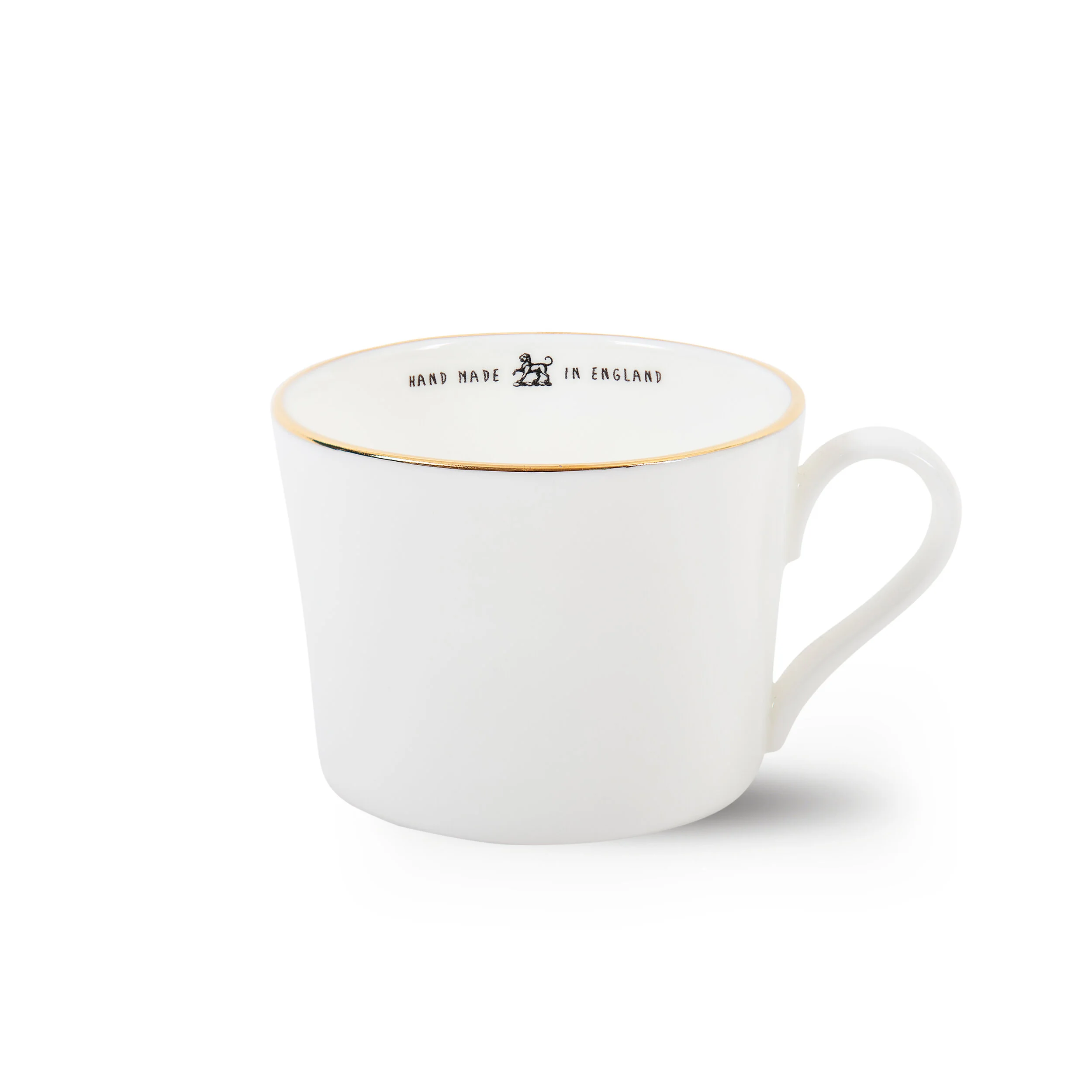 Bone China Espresso Cup with Gold Rim — Emma Alington