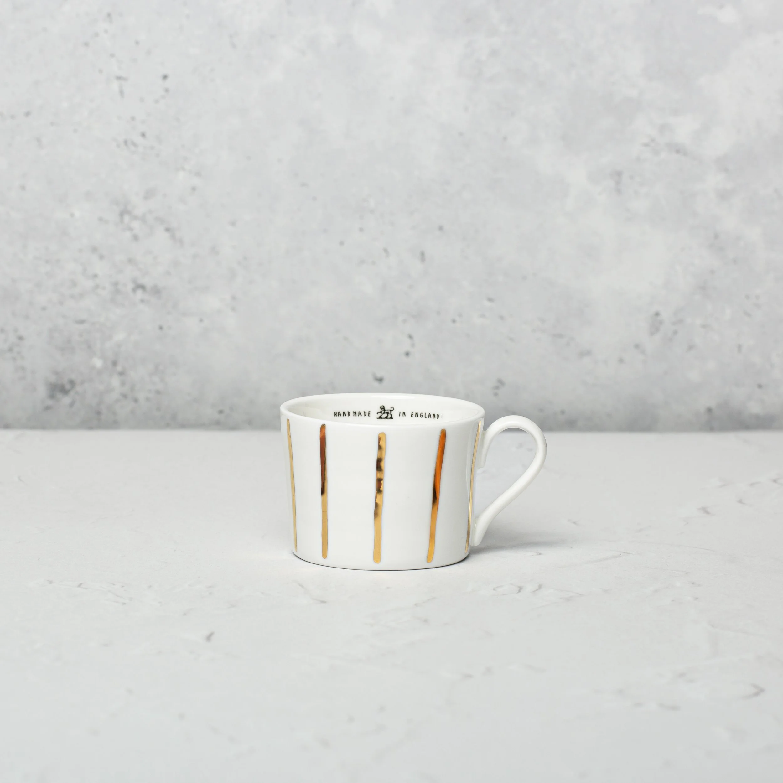 Espresso Cup, 22k Gold Stripe