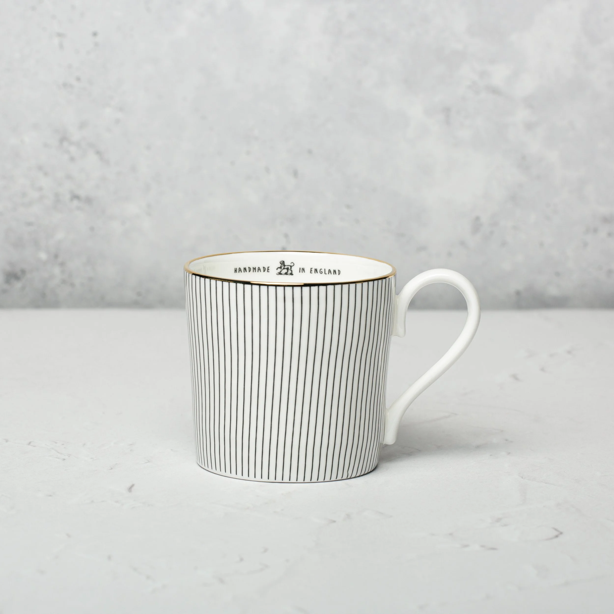 Mug, Stripes + 22k Gold