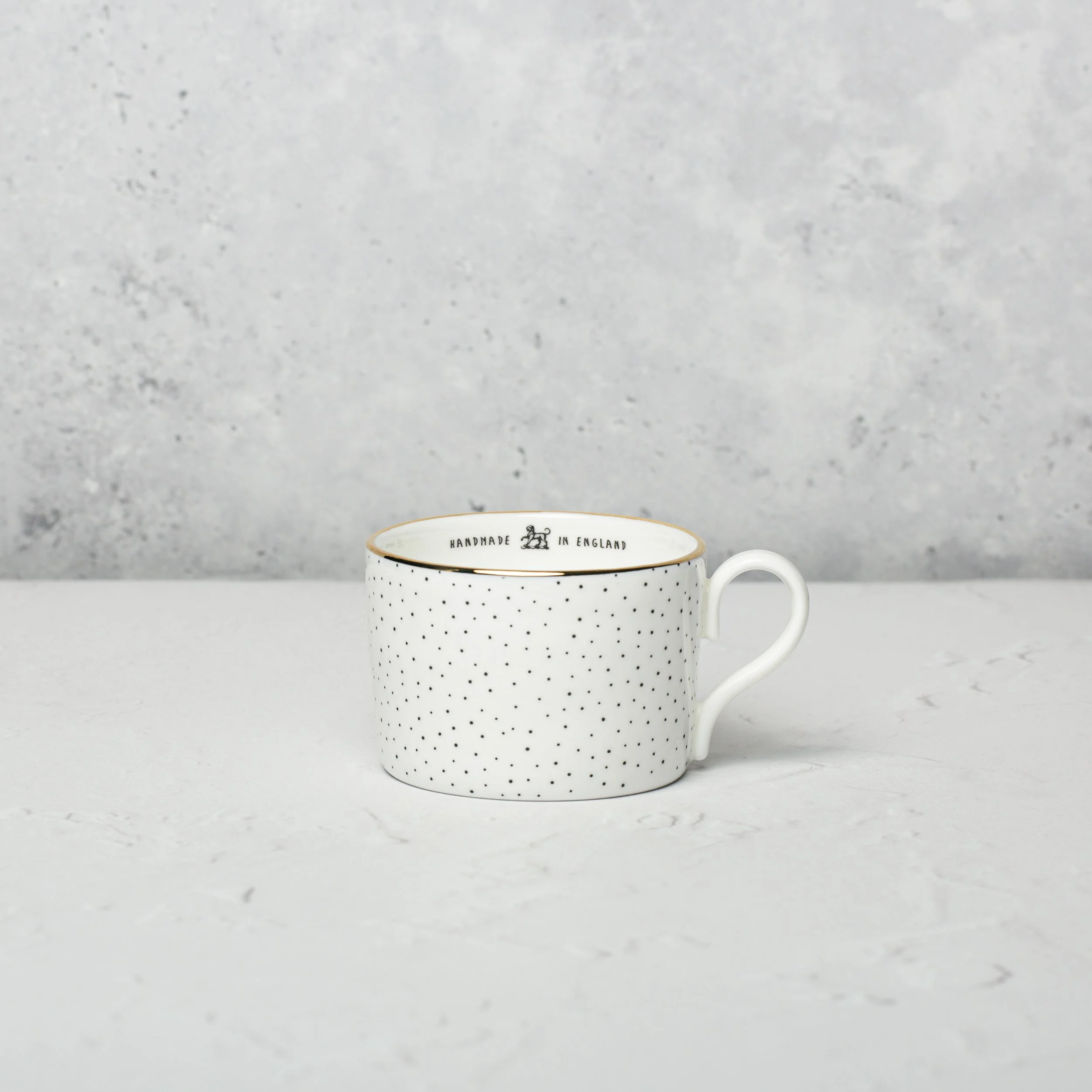 Medium Cup, Dots + 22k Gold