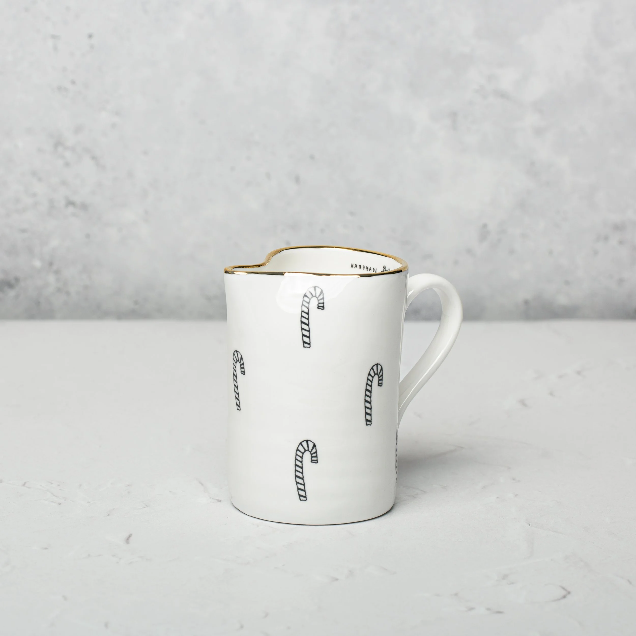 Milk Jug, Candy Canes + 22k Gold