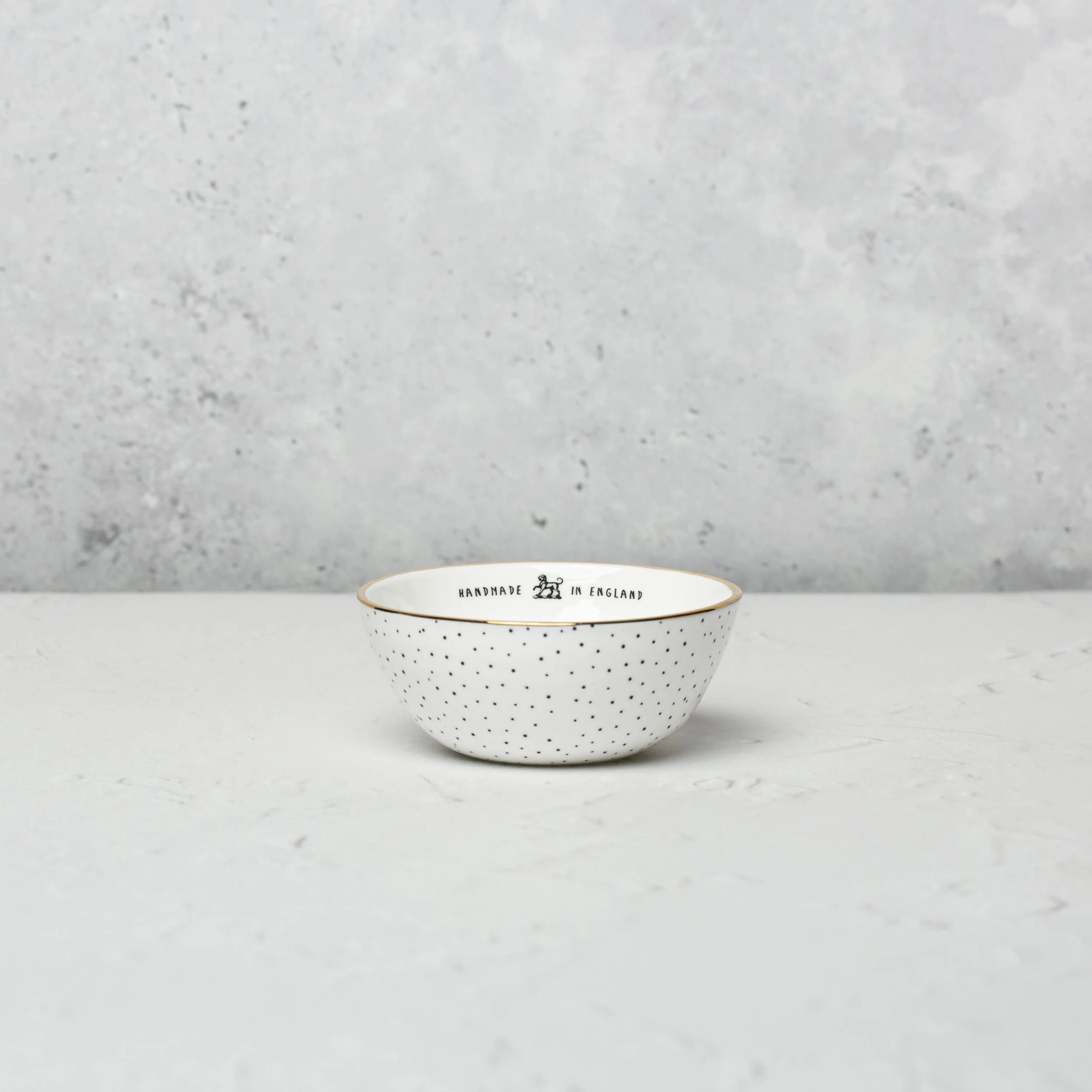 Small Bowl, Dots + 22k Gold