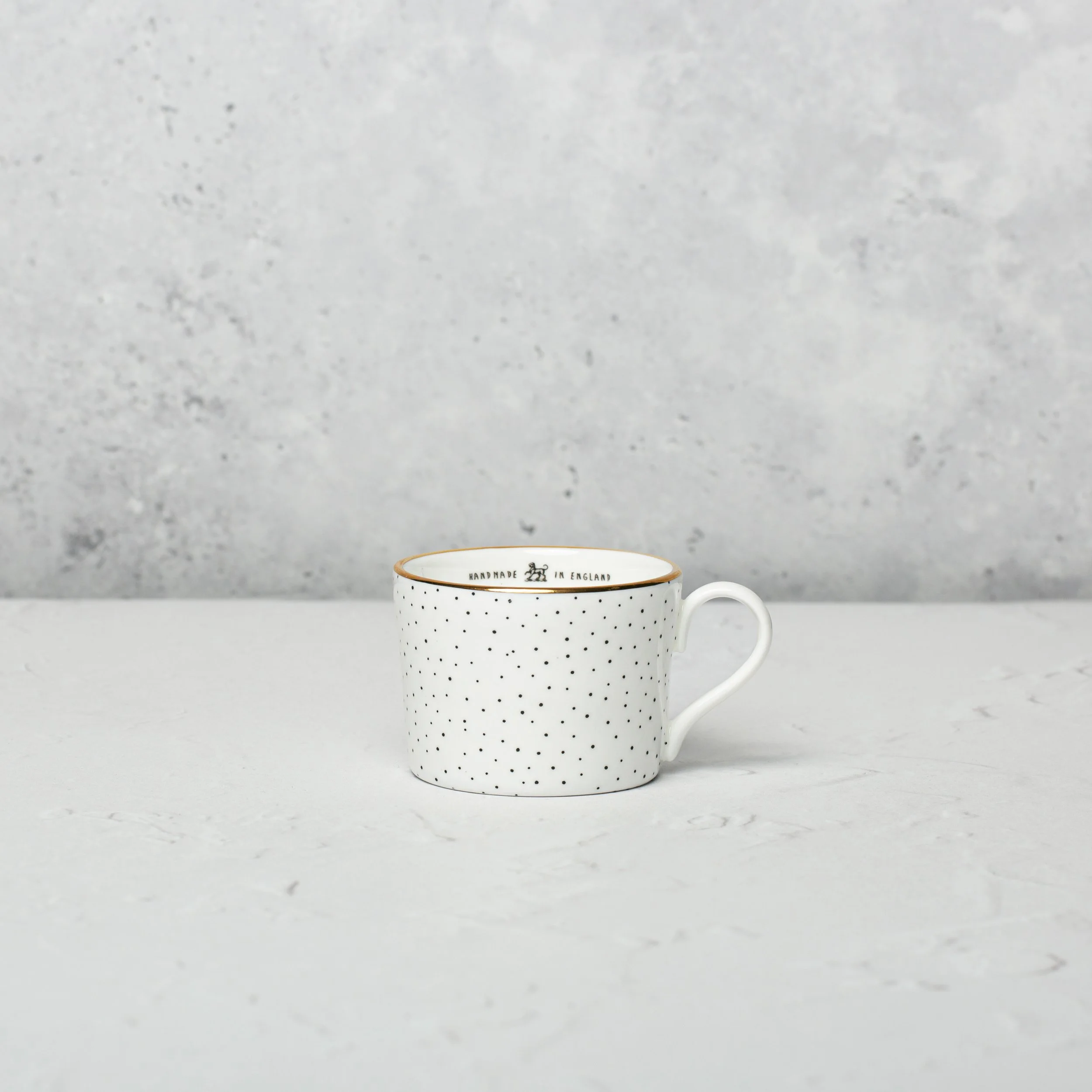Espresso Cup, Dots + 22k Gold