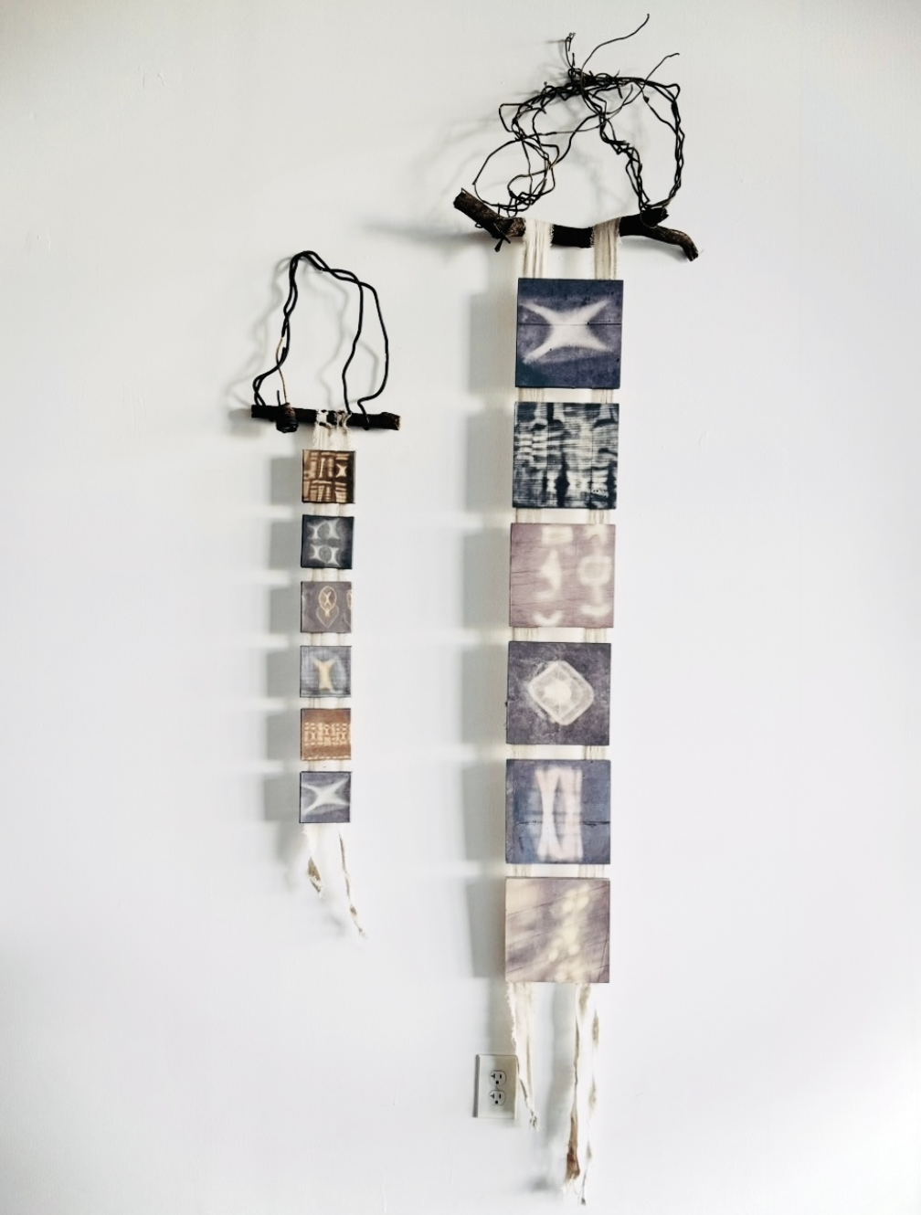 Kate Quarfordt_Sun Glyphs_Totems 1 and 2_Old Bailey Gallery.png