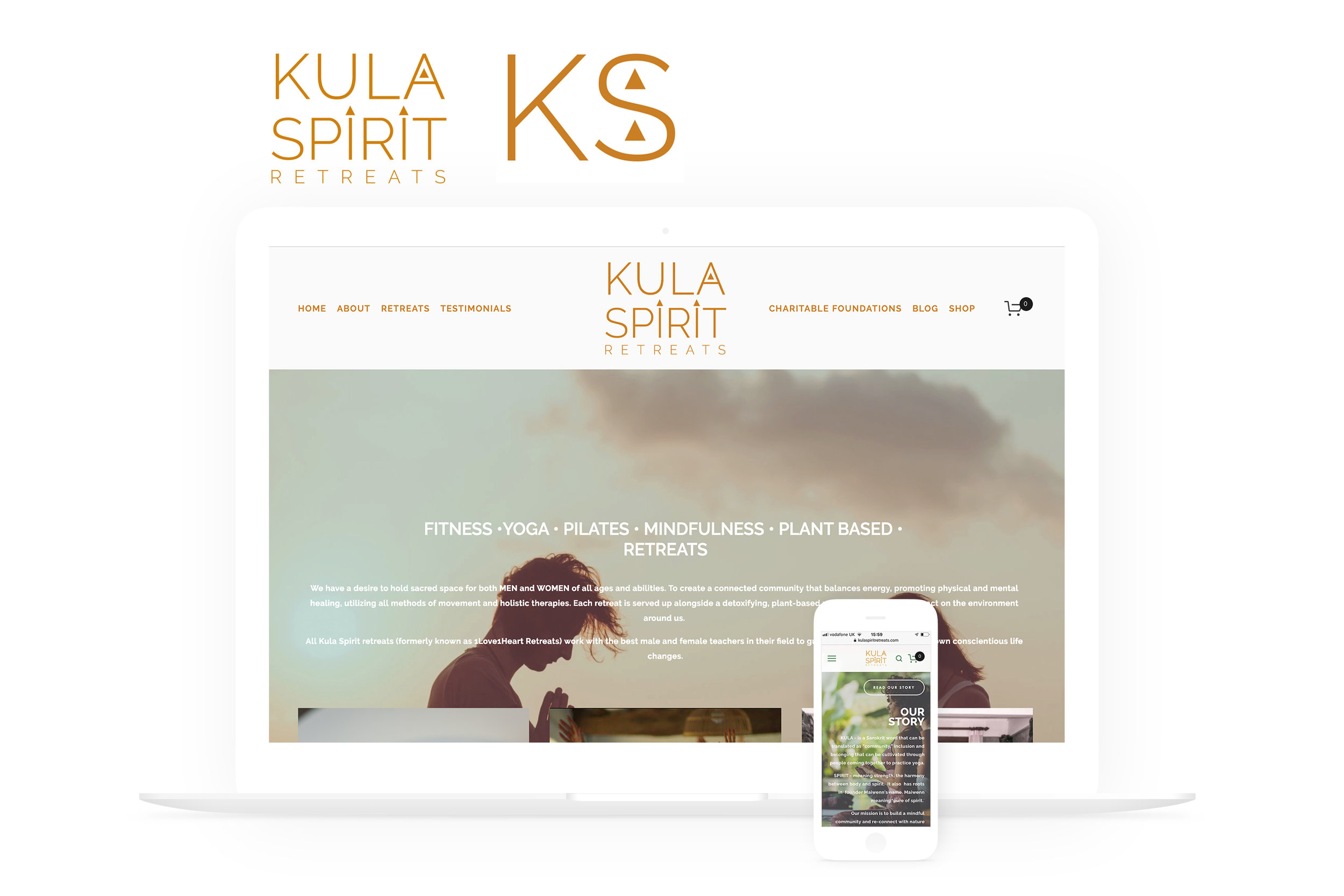 Kula Spirit Retreats Website & Logo