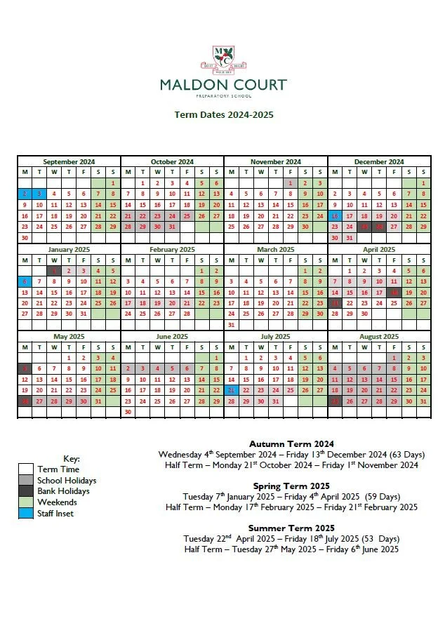 School District Ool Term Dates 2025/25 Norfolk