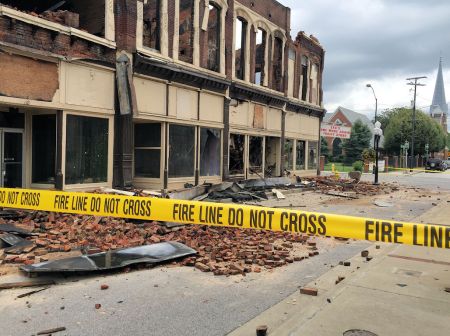  The building was eventually demolished after part of it collapsed on Youngs Hardware and caused damage to the building 