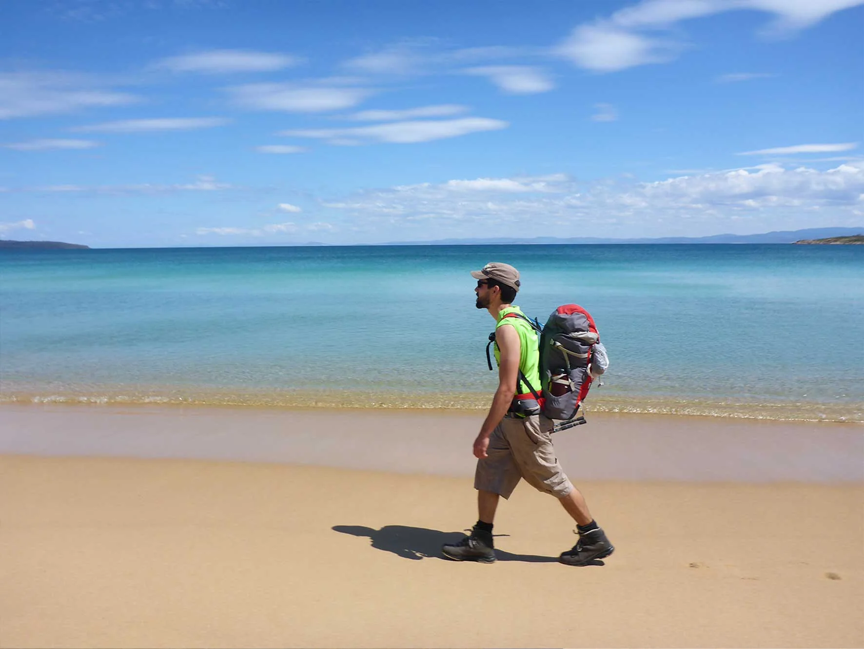 Chris at Coles Bay, Tasmania