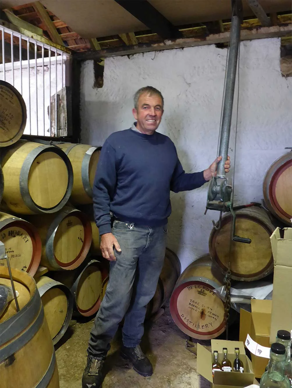 Peter Bignell at Belgrove Distillery