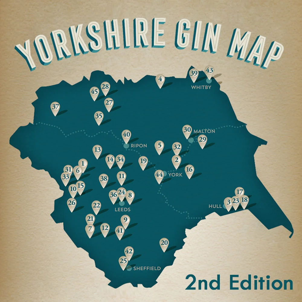 Yorkshire Gin Map