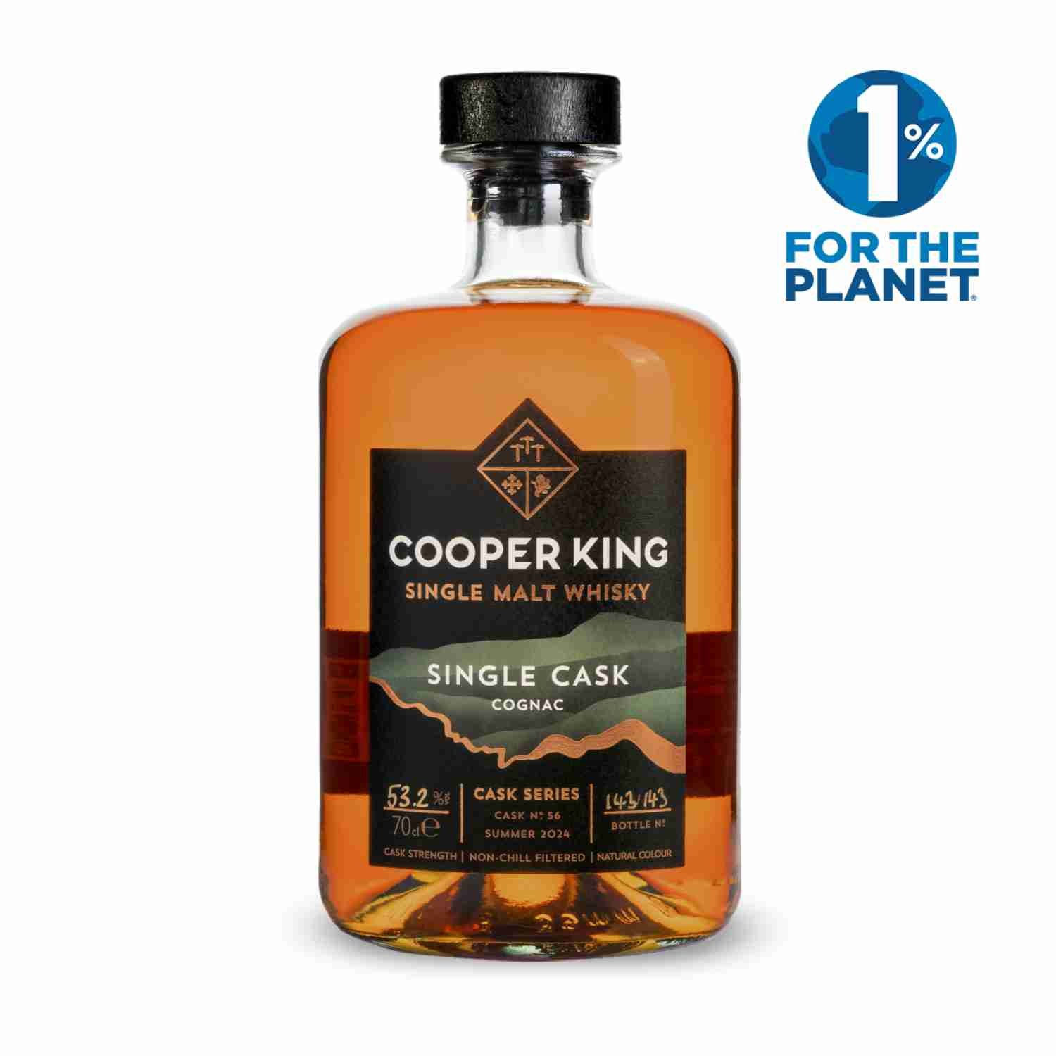 Single Cask: Cognac, Single Malt Whisky, 70cl — Cooper King Distillery®