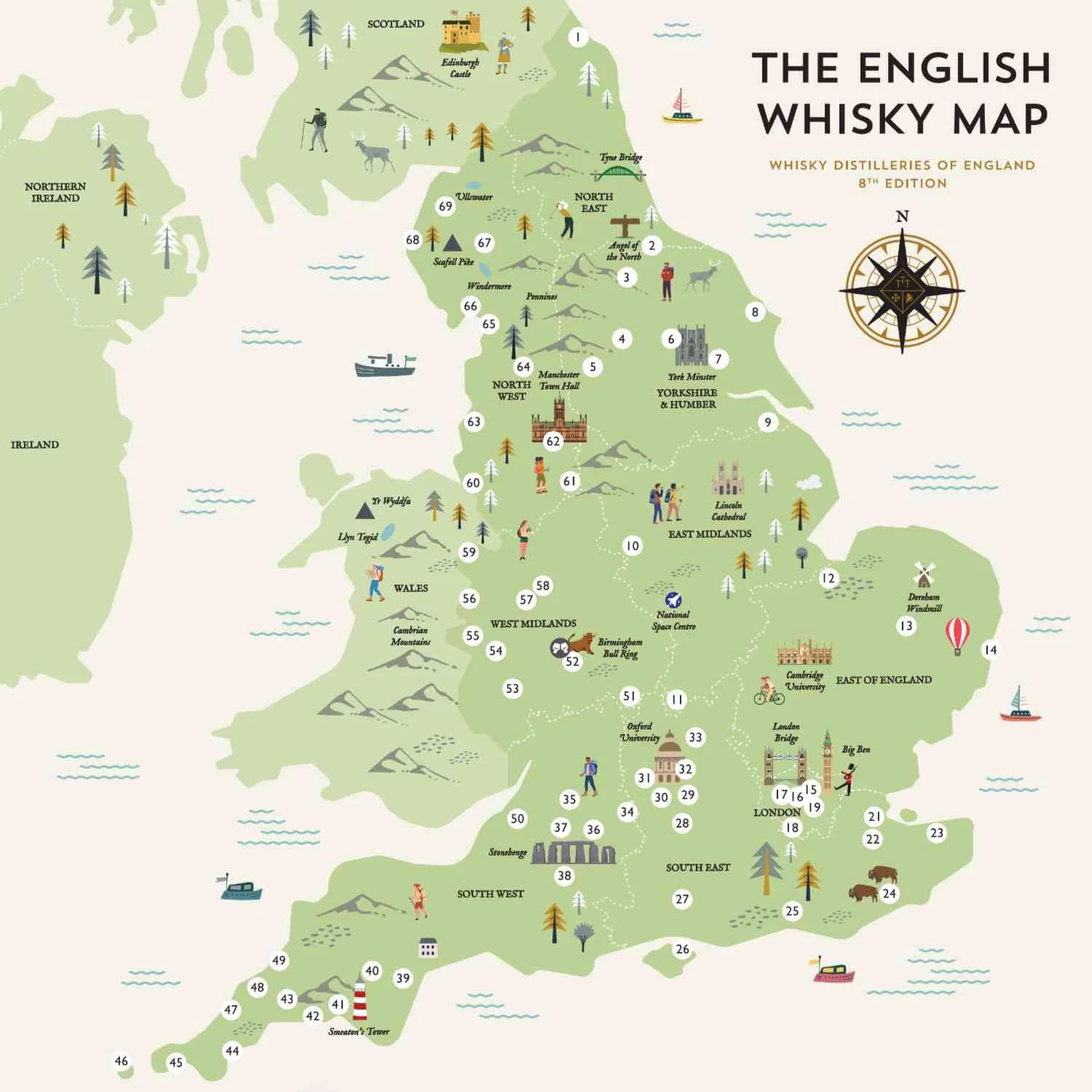 The English Whisky Map