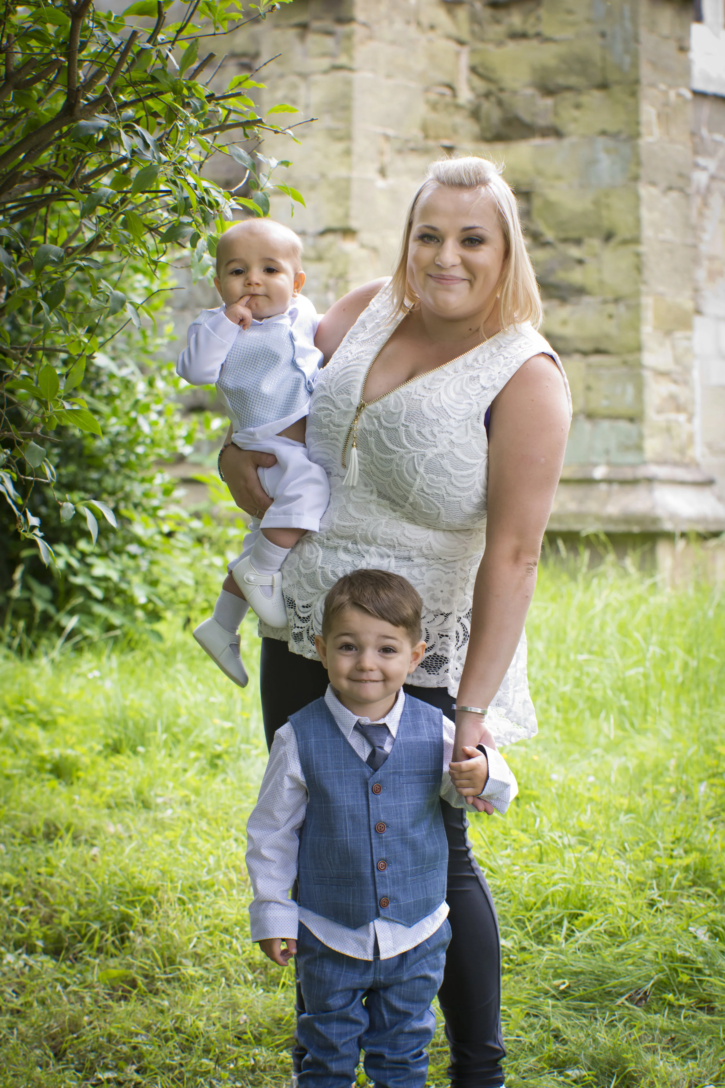 mother children family christening