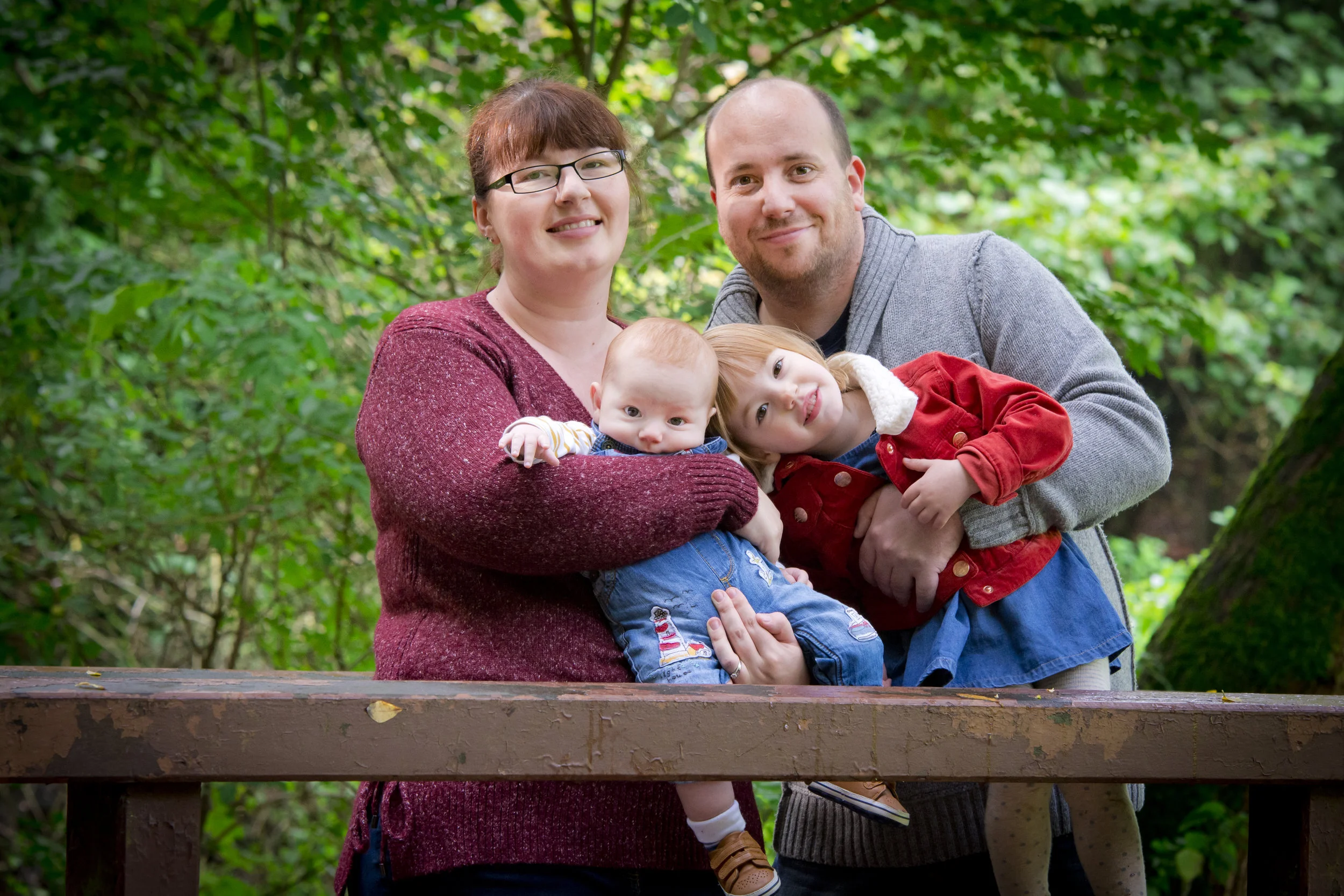 mum dad children outdoor photoshoot