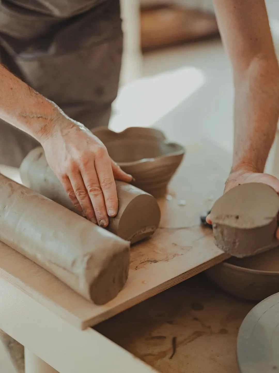 We 🤎 clay

Preparing fresh clay for the wheel &mdash; where every piece begins.

Did you know all of our throwing workshops include unlimited clay?
So you can get as creative as you like and really find your flow at the wheel.

#Clay #PottersWheel #