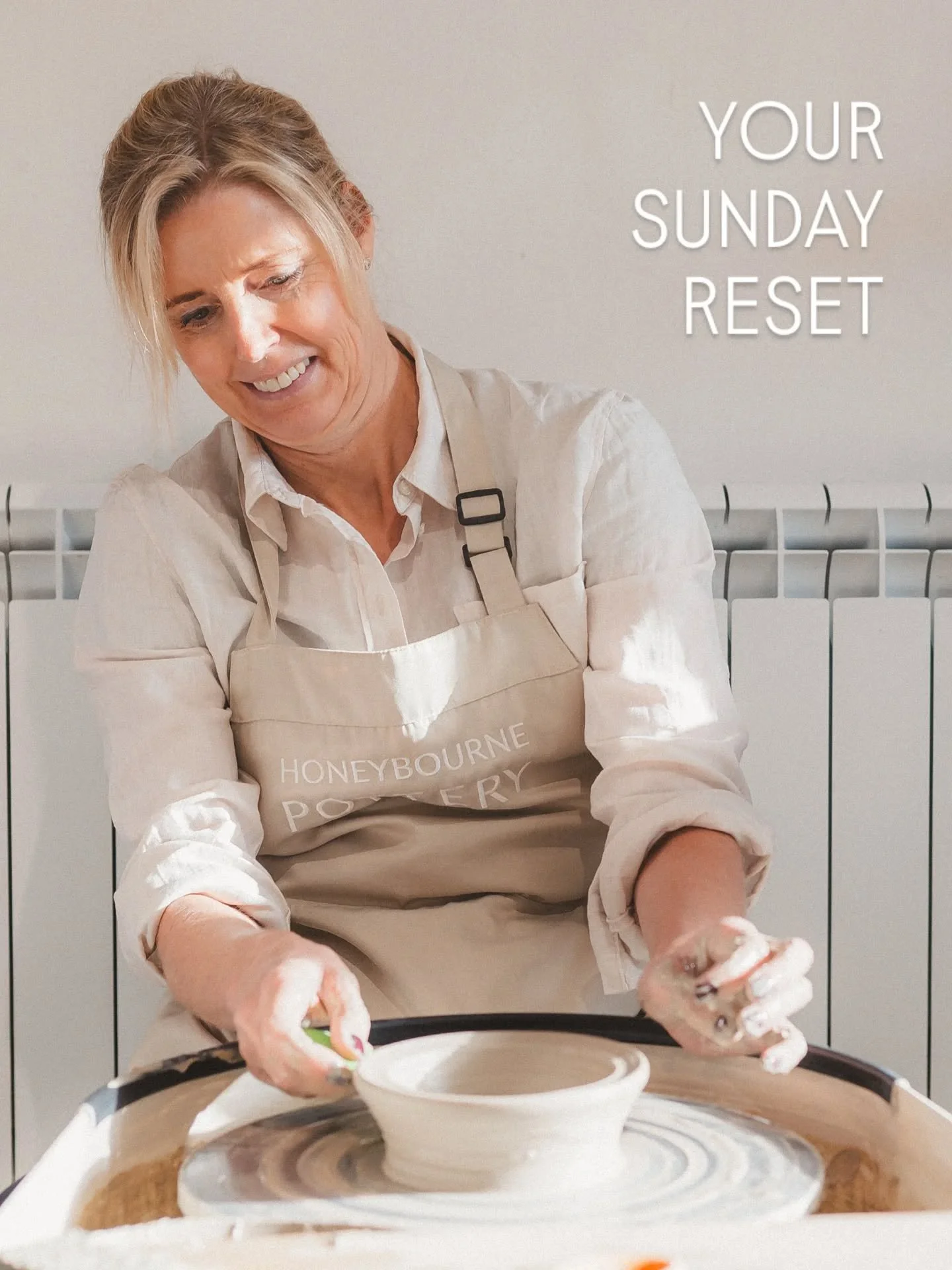 Your Sunday reset, sorted 🤍
There&rsquo;s nothing quite like that first spin on the wheel&hellip;We&rsquo;ve got a few last-minute spaces on tomorrow&rsquo;s pottery throwing taster &mdash; beginners very welcome.

Book now via the link in bio to gr