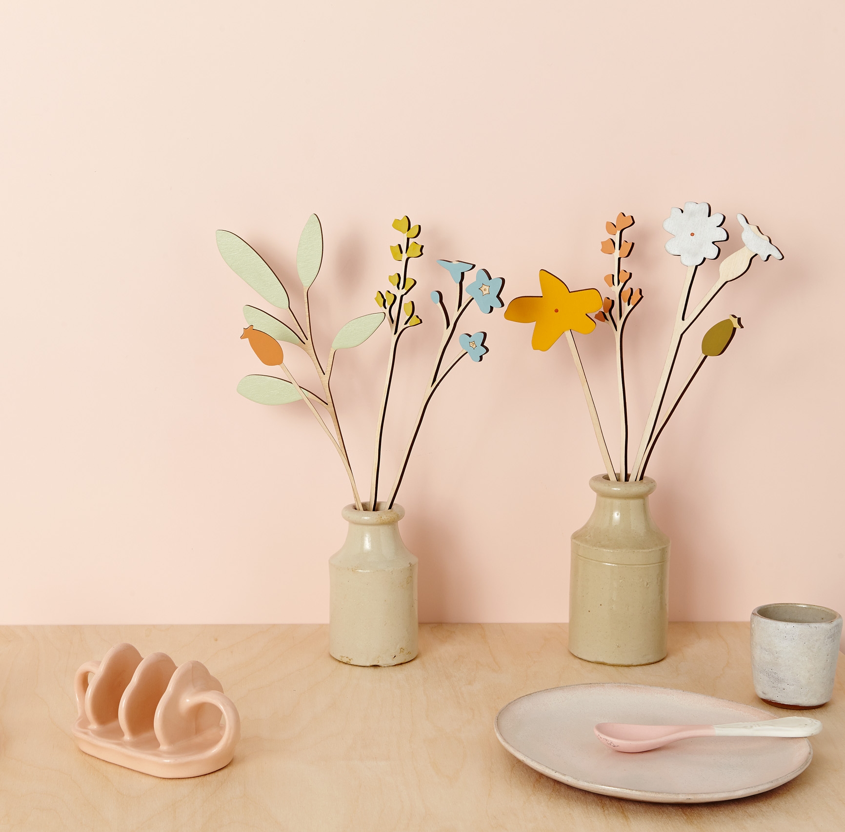 Wild flower Wooden Flowers Anna Wiscombe