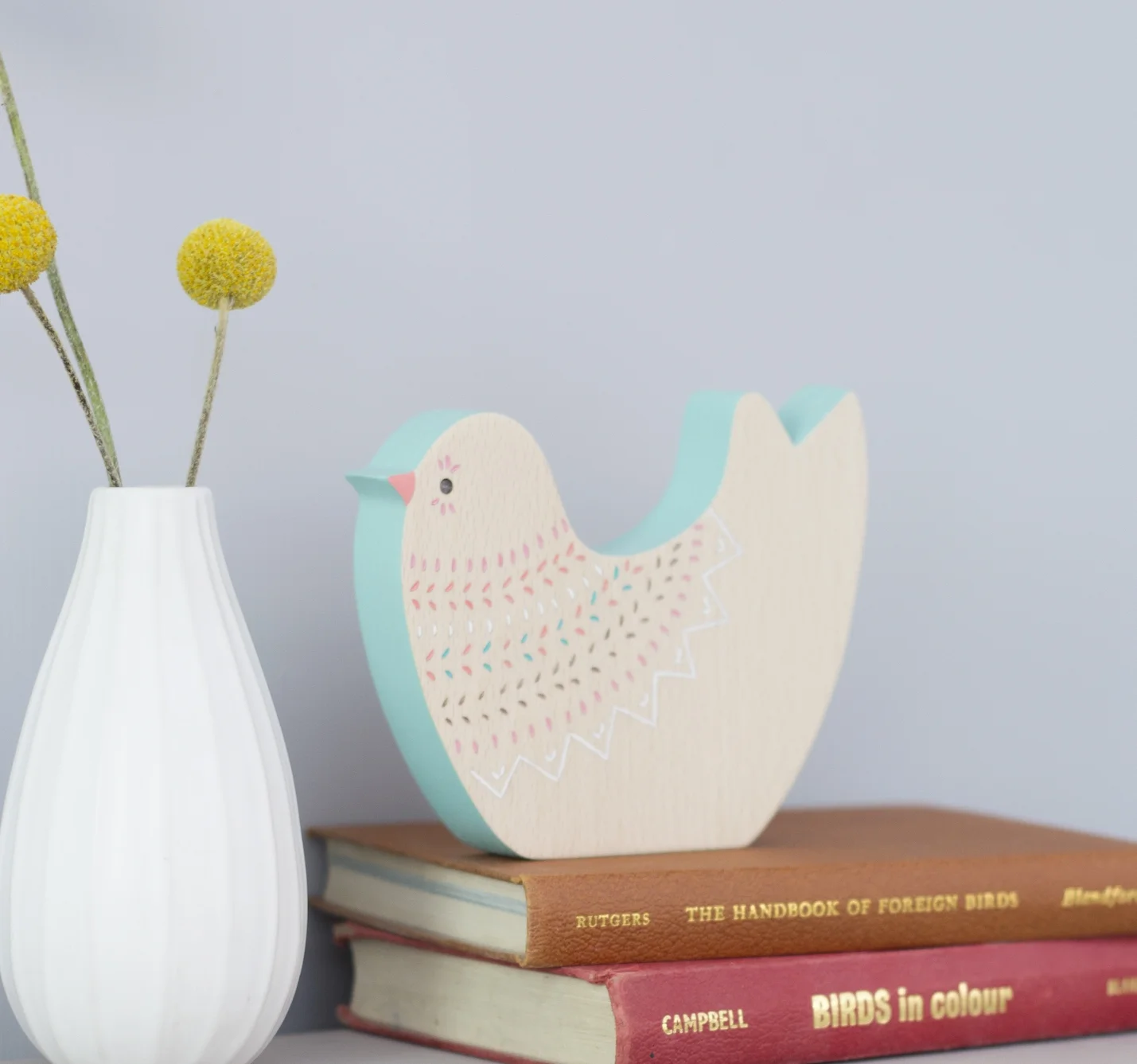 Coconuco Bird Ornament - turqouise