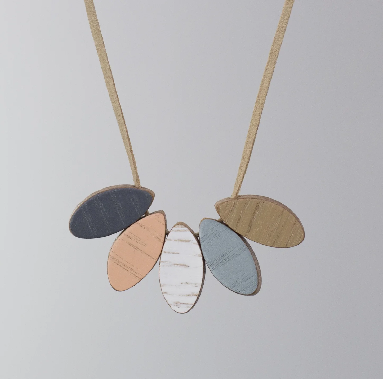 Flax Wooden Necklace Anna Wiscombe