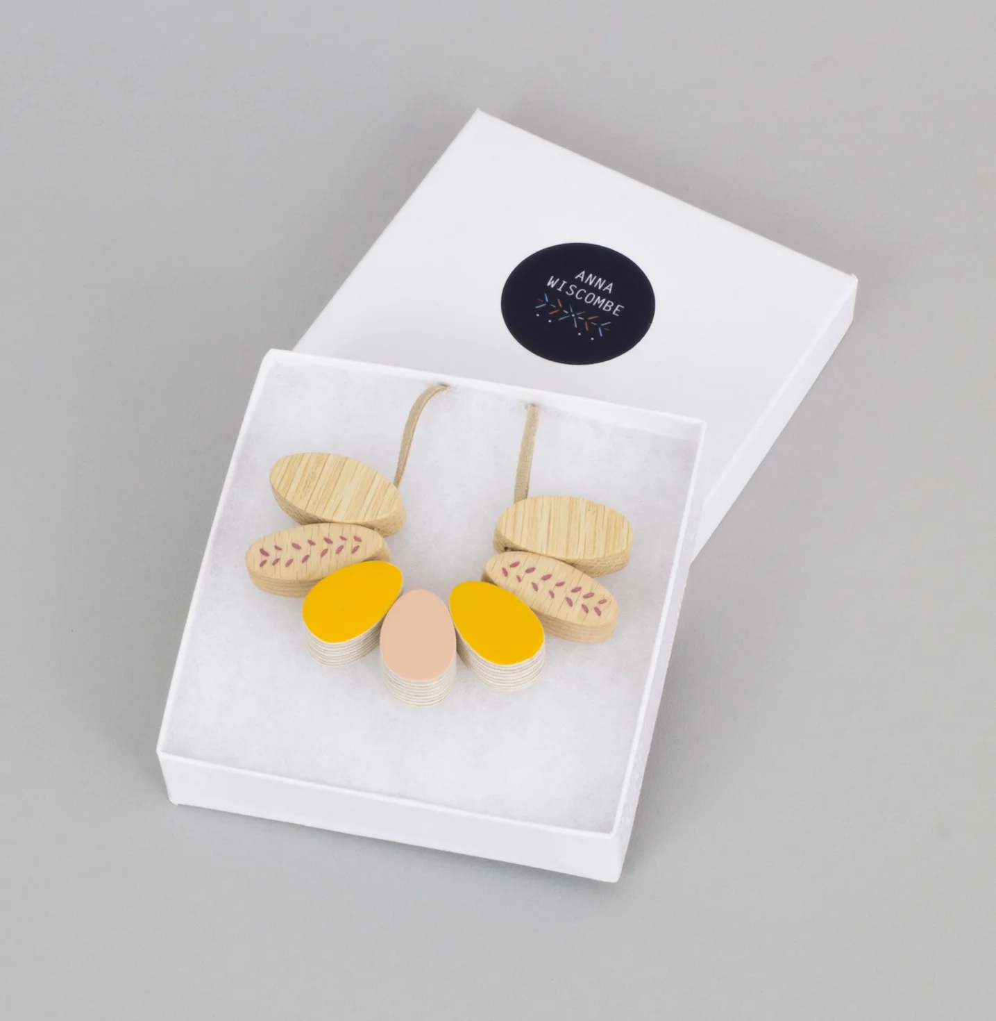 Sunshine Wooden Necklace Anna Wiscombe