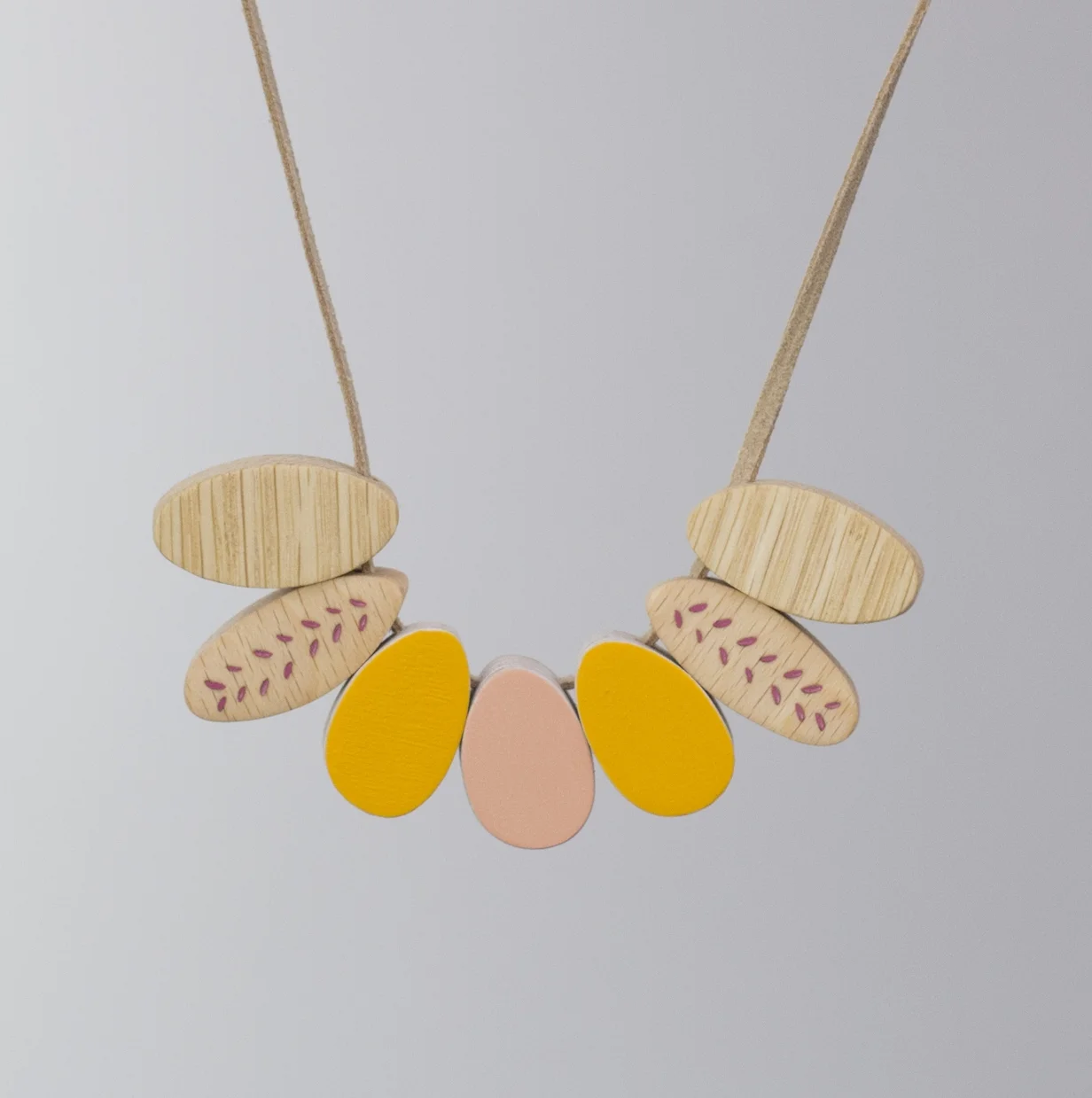Sunshine Wooden Necklace Anna Wiscombe
