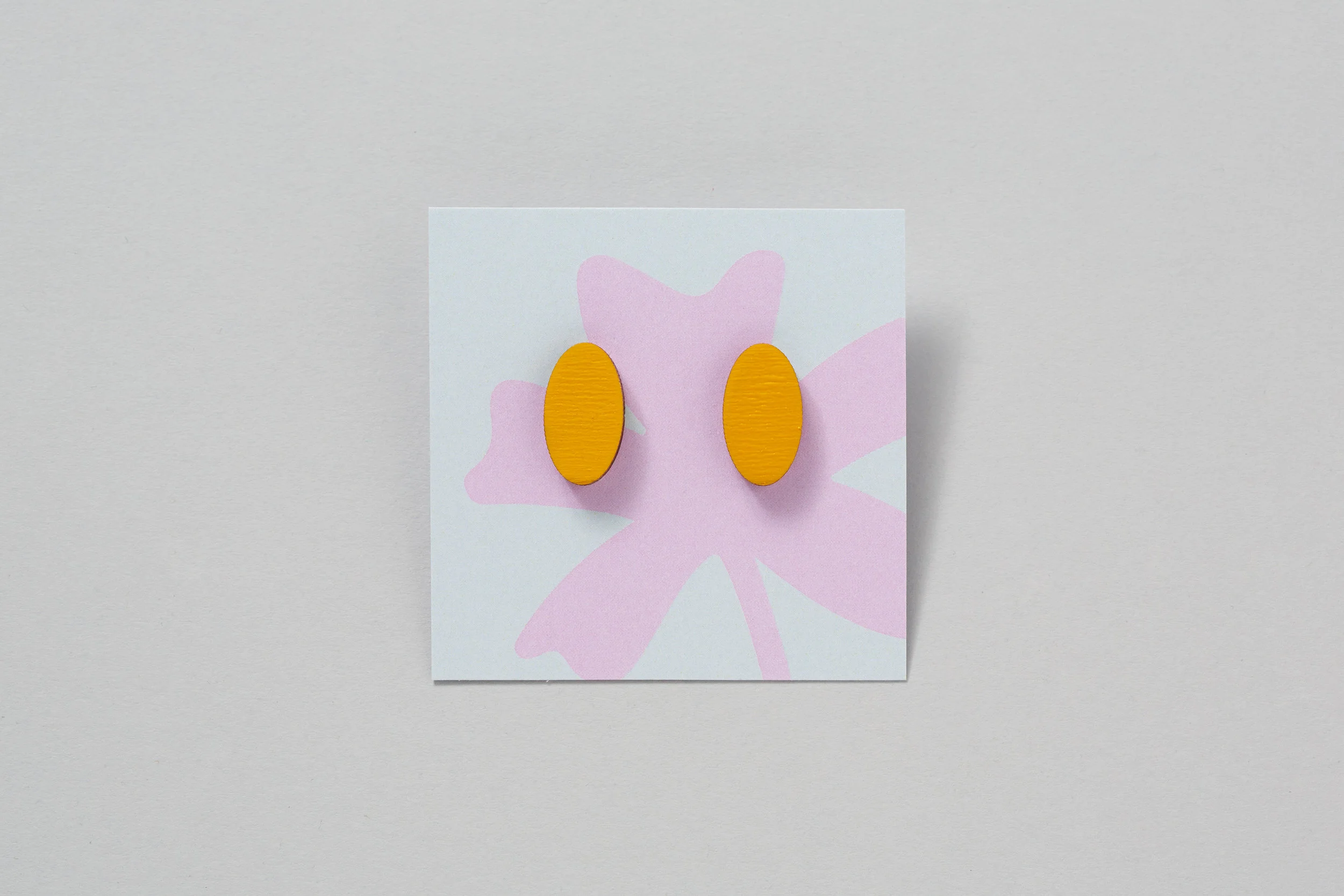 Wooden Petal Earrings