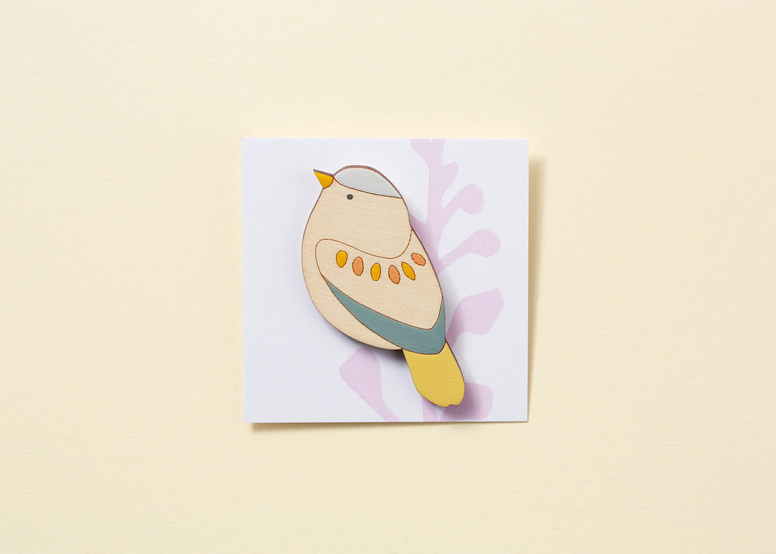 Garden Warbler Bird Brooch