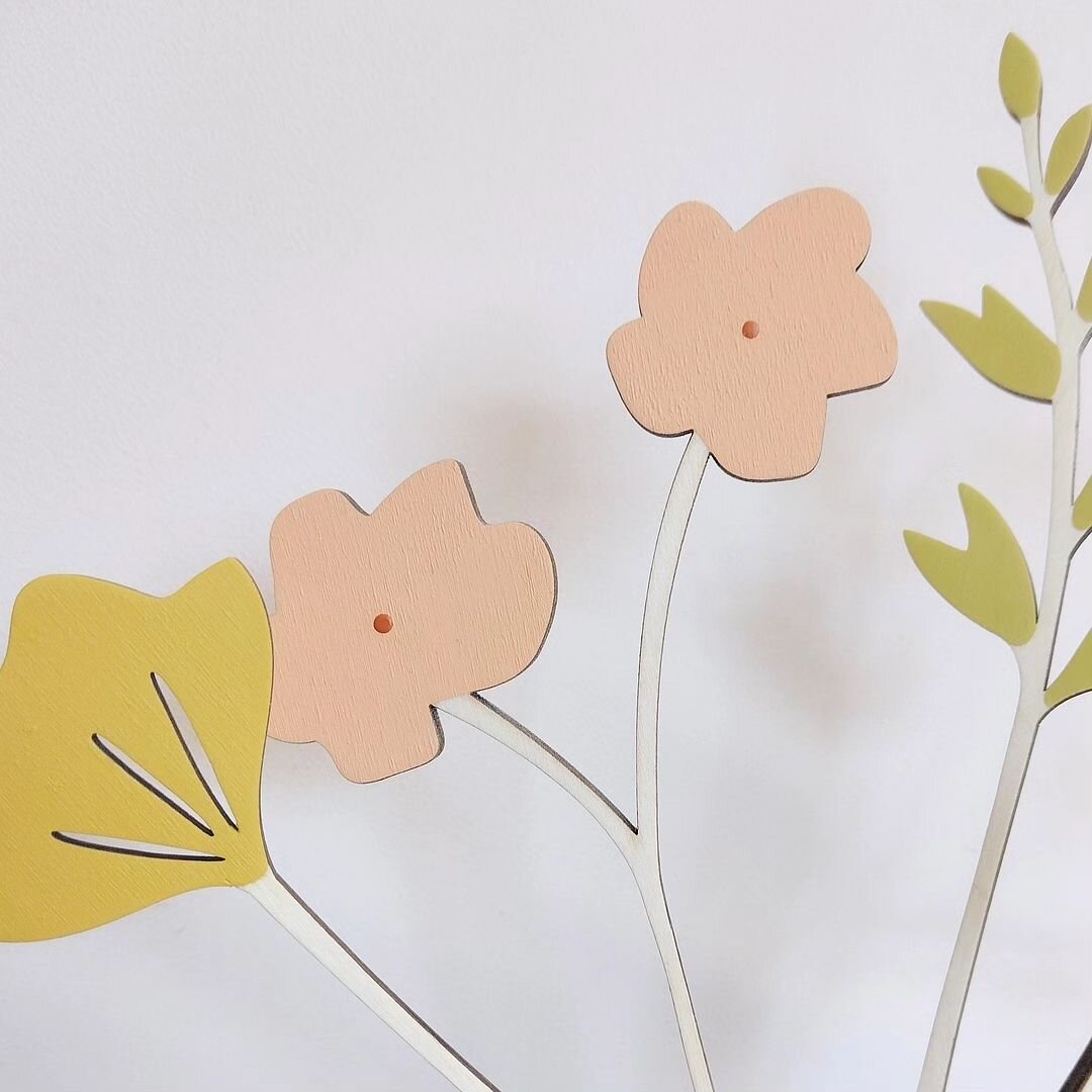 Use code SPRINGBLOOMS to receive 10% off all orders until Saturday, 9th March.
Perfect if you're looking for something thoughtful for Mother's Day next Sunday :) 

Pictured here are wooden flower stems of Blossom, Meadow Leaves and a pretty mustard c