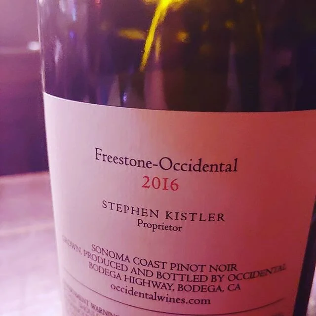 Rockin at Raouls in NYC. @occidentalwines  a beauty, fulll of fruit and life and bigger than most Sonoma Pinots but after an hour in the glass all the black and red fruit expressed itself as only  cool climate #westofwest #wines from #sonoma does com