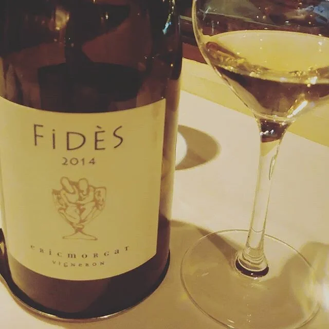 Happy Savennieres. A cracking bottle of Chenin from producer #ericmorgat what a wine. @80thoreau the swordfish with apple fritters was outstanding.  Still consistently our favorite restaurant in Boston/Burbs. @chefconchita thank you. A wonderful star