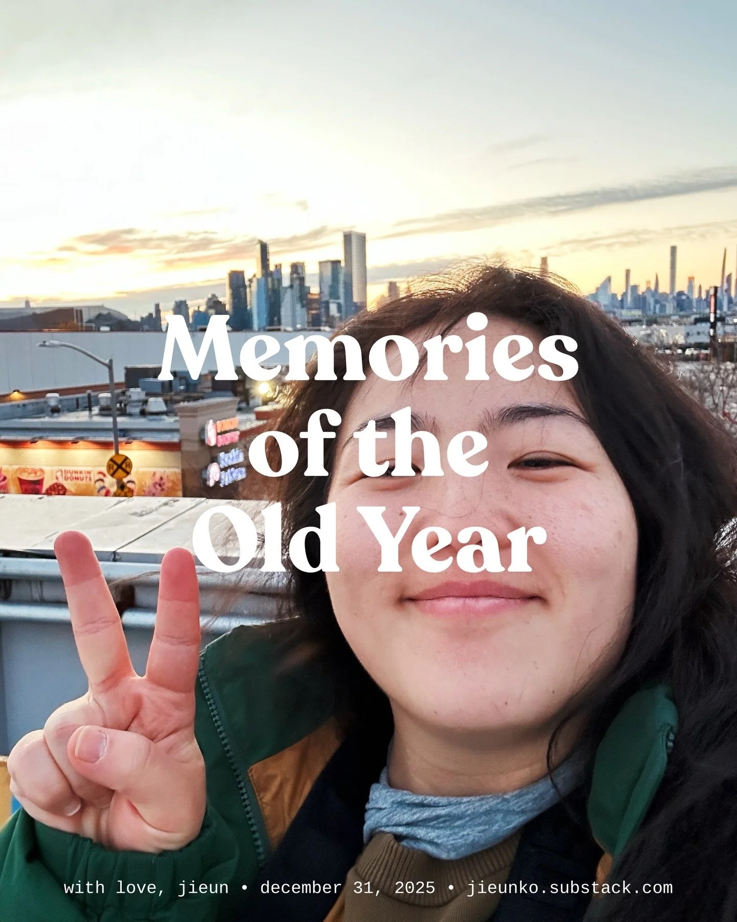 Memories of the Old Year is a collection of twelve poems, one for each month of the year. Each poem is a stack of photographs &mdash; an archive of memories of the year. Swipe to read excerpts. Read the full collection over on Substack. 💌

Photo: No