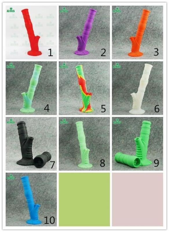 Silicone bong Comes two parts, best for travel, also never have to worry about of Broken.