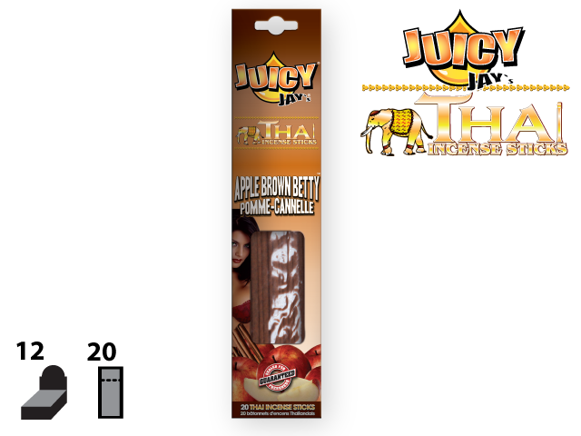 JUICY JAY’S® THAI INCENSE STICKS – APPLE BROWN BETTY