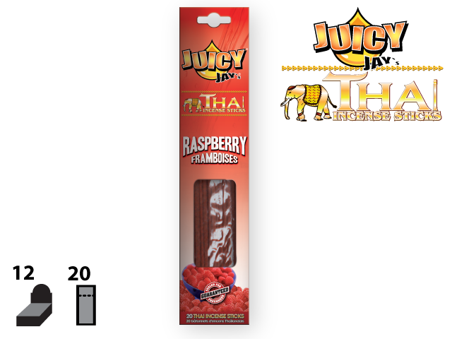 JUICY JAY’S® THAI INCENSE STICKS – RASPBERRY