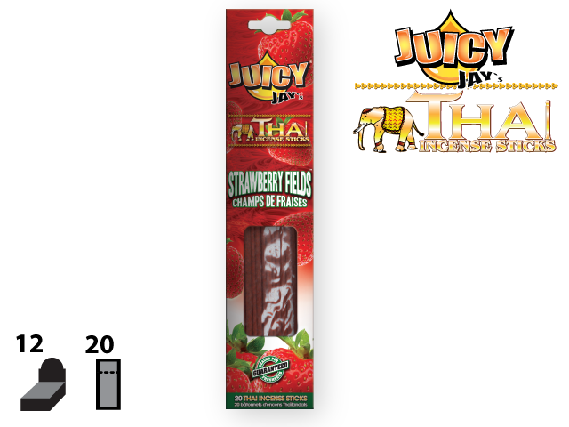 JUICY JAY’S® THAI INCENSE STICKS – STRAWBERRY FIELDS