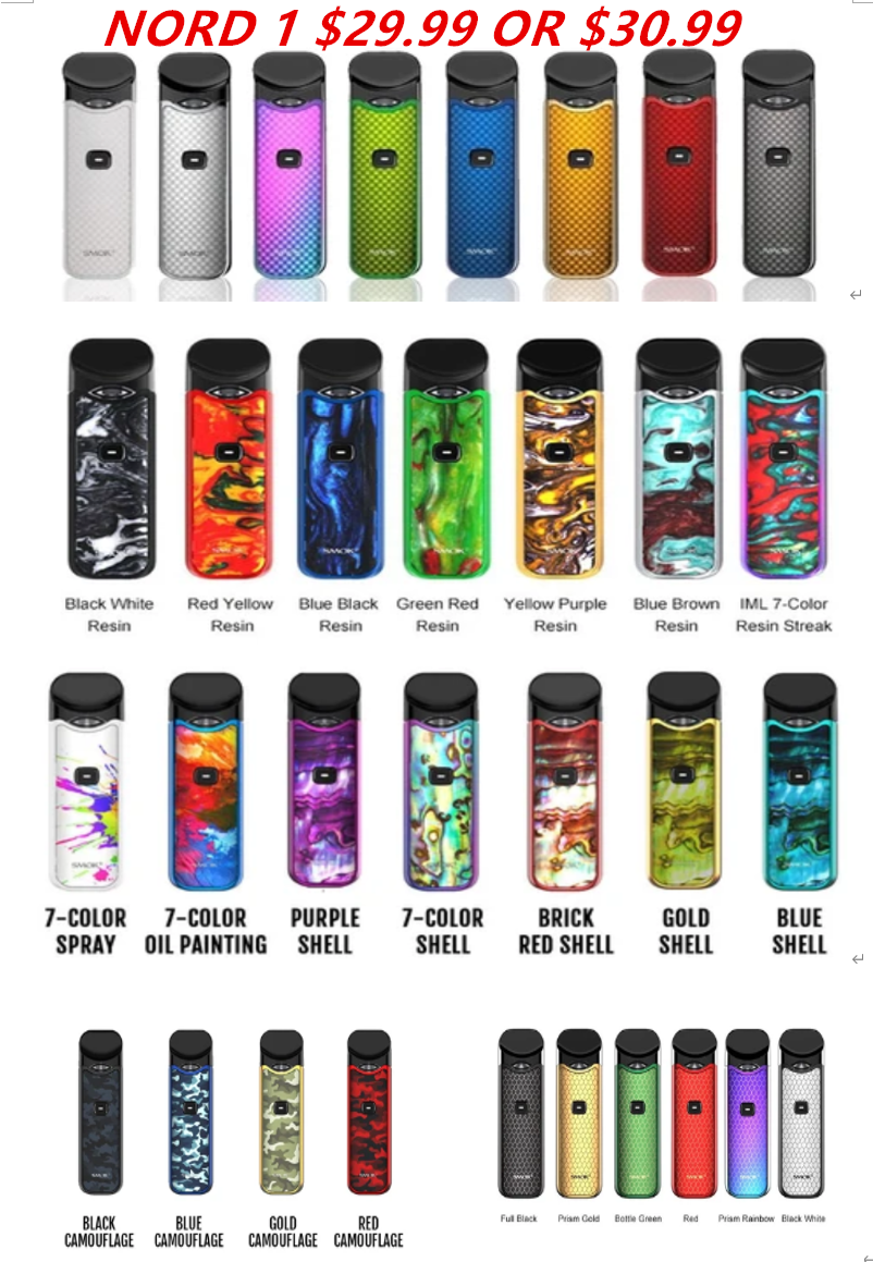 Smok Novo 2 Aspire Breeze Nxt Suorin Air Plus Dolan Smoking Vaping Stlth Zpod Puff Bar Nic Salts Ejuice Cuban Cigar