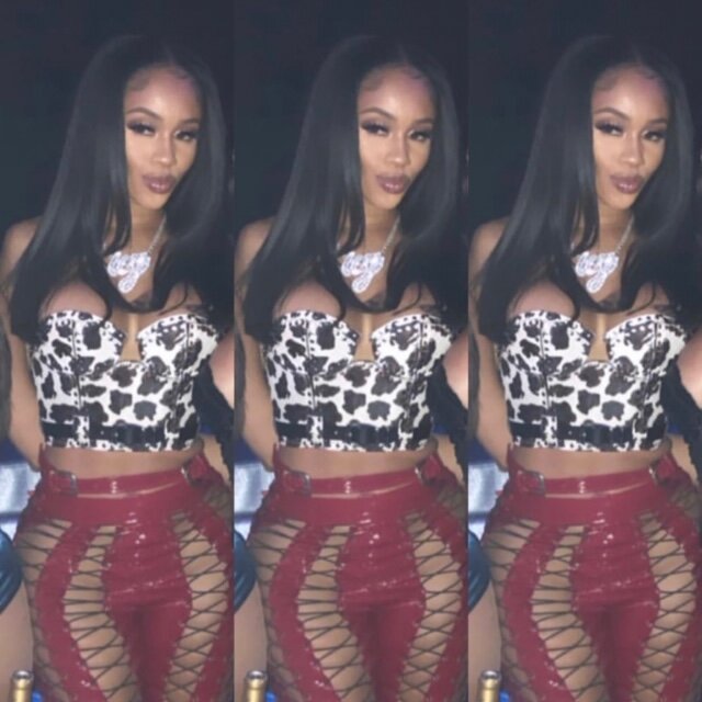  Saweetie performs in Atlantic City wearing Zana Bayne corset &amp; Alabama Blonde pants with Stuart Weitzman shoes.  Styled By Vance Gamble &amp; Sankara XT 