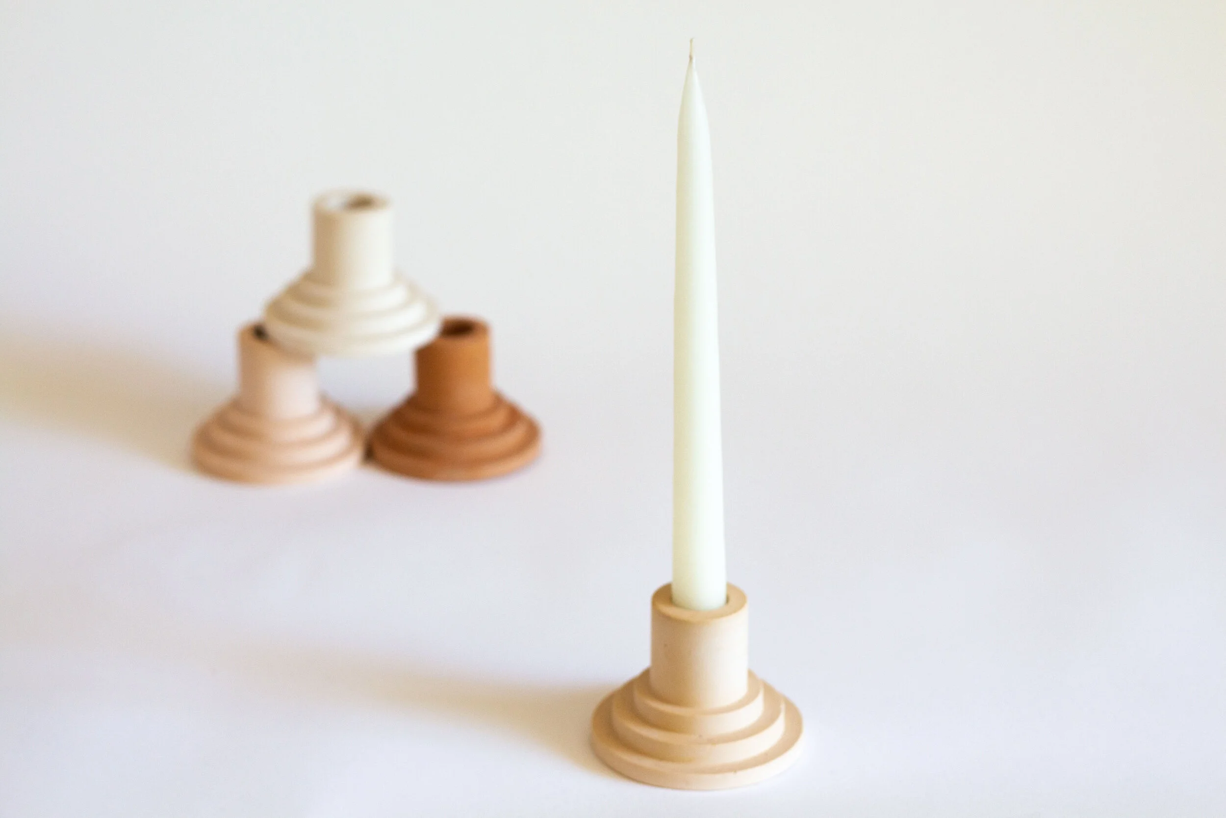 Stacked Taper Candle Holder