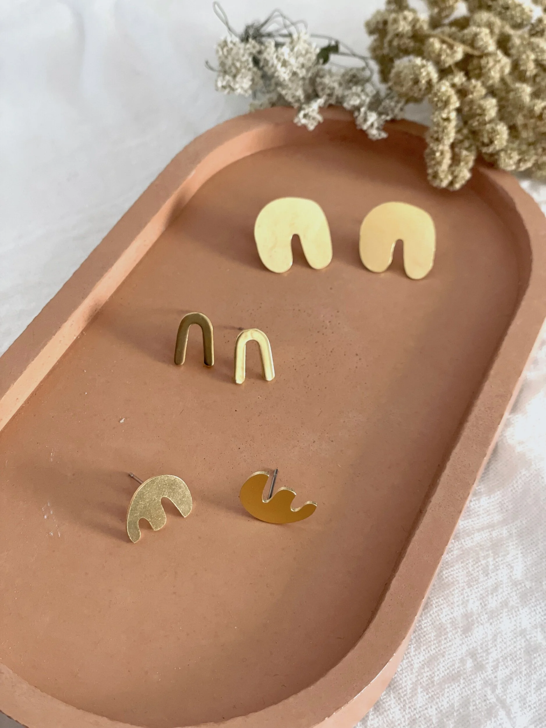 Modern Abstract Shapes Studs