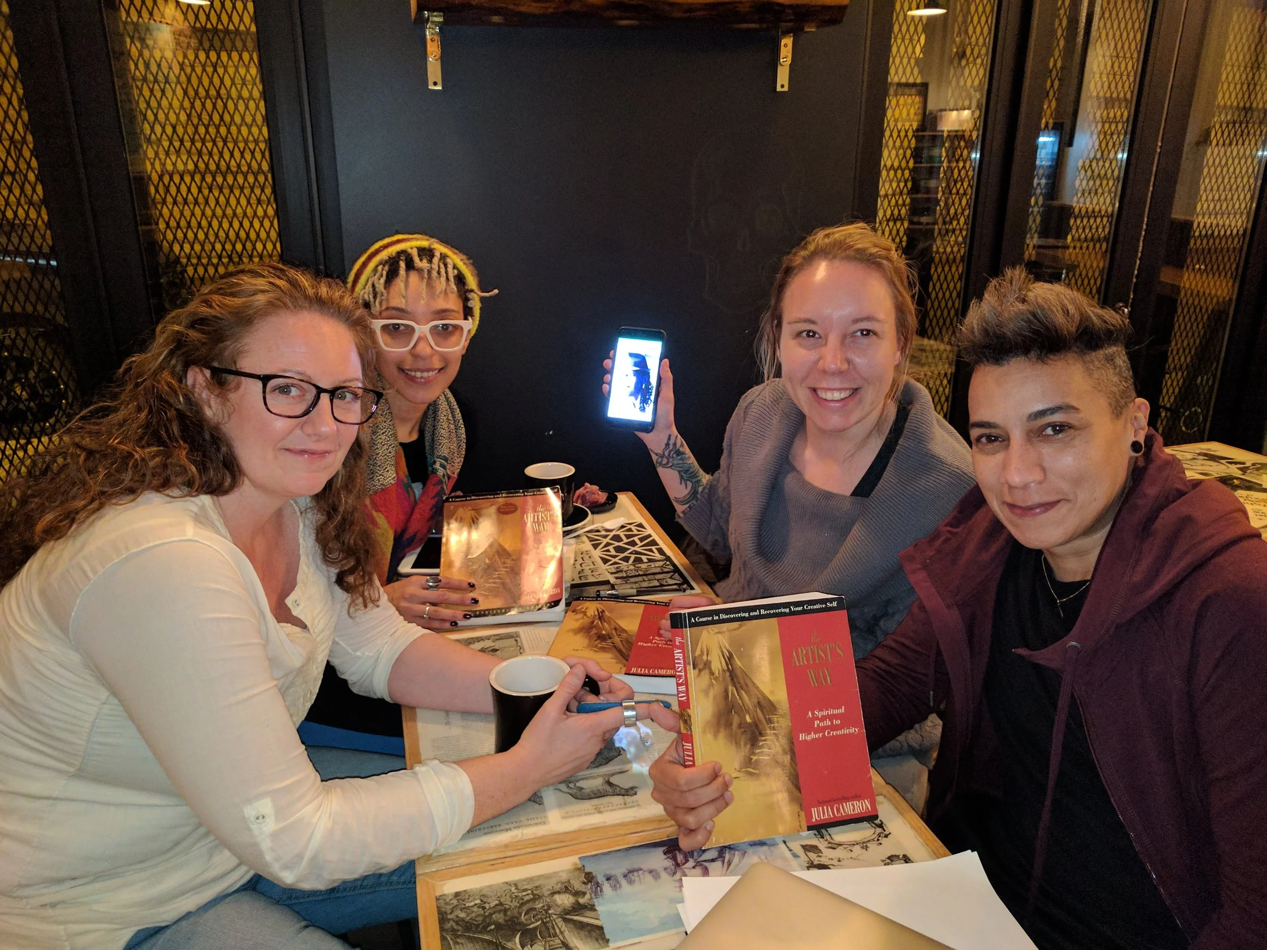 Meet a few of the amazing women who are taking part in this journey. Megan, Ebonie, Jessica, Jamie, Oreita (on the phone), Meg (who's 16hrs ahead of us)